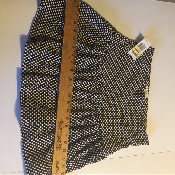 New- Bar III Black white poke-dot M Skirt - Picture 8 of 9